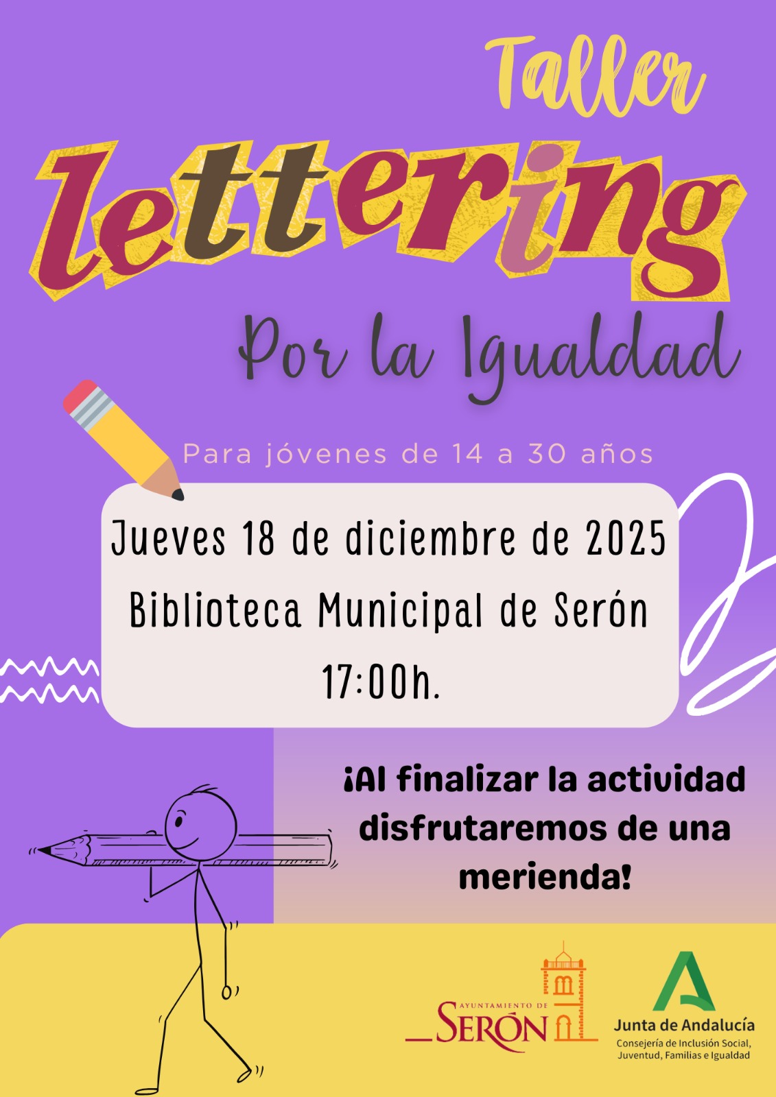 TALLER LETTERING POR LA IGUALDAD